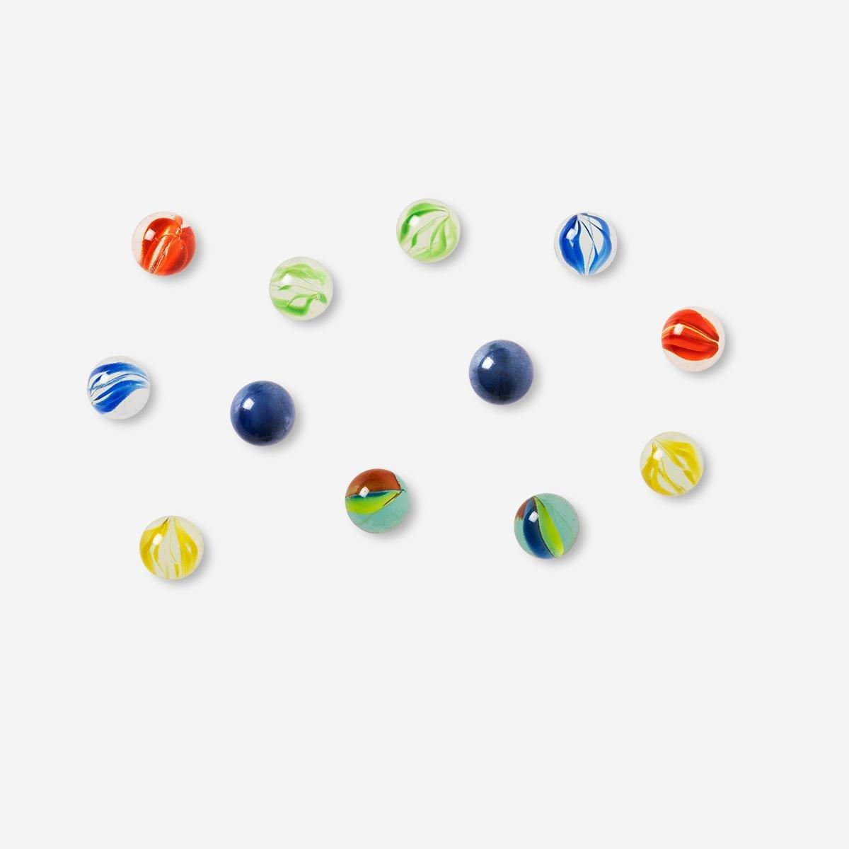 Multicolour Marbles. 12 Pcs