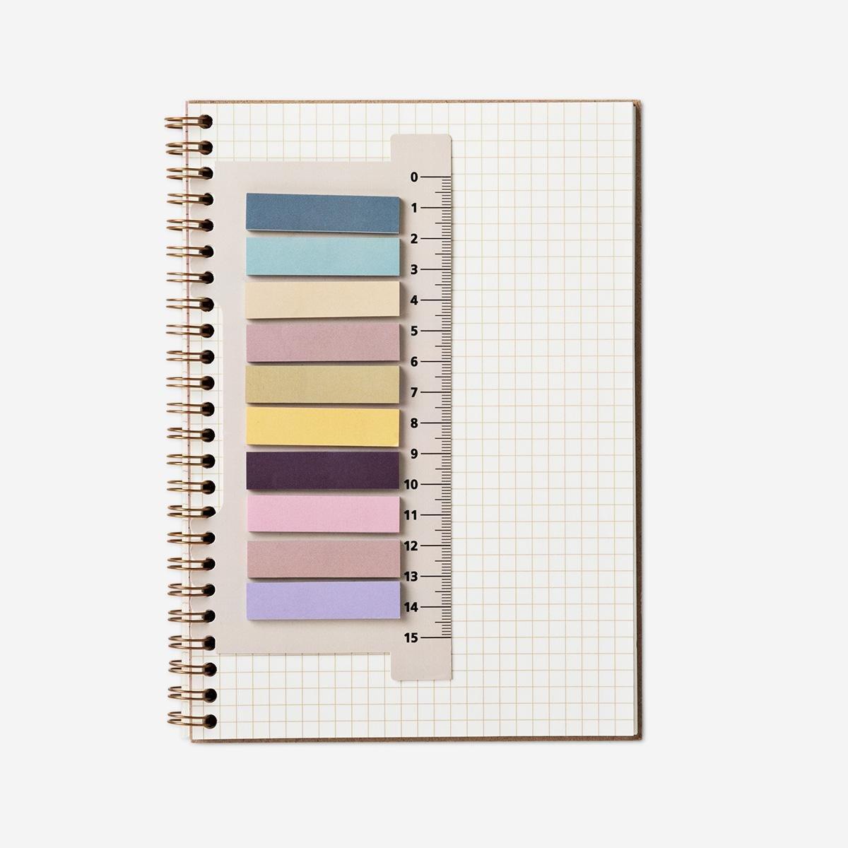 Black Page Markers On Ruler