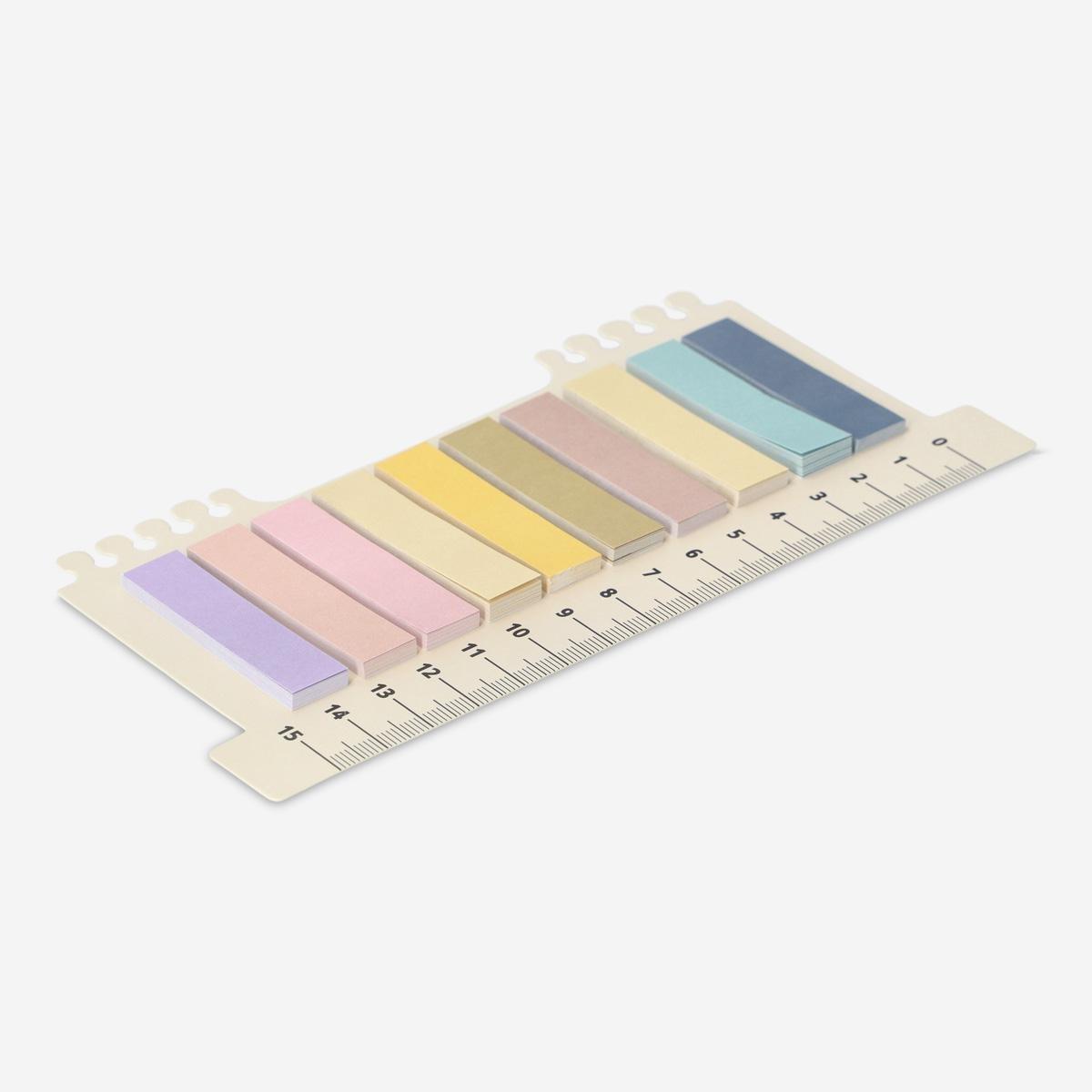 Black Page Markers On Ruler