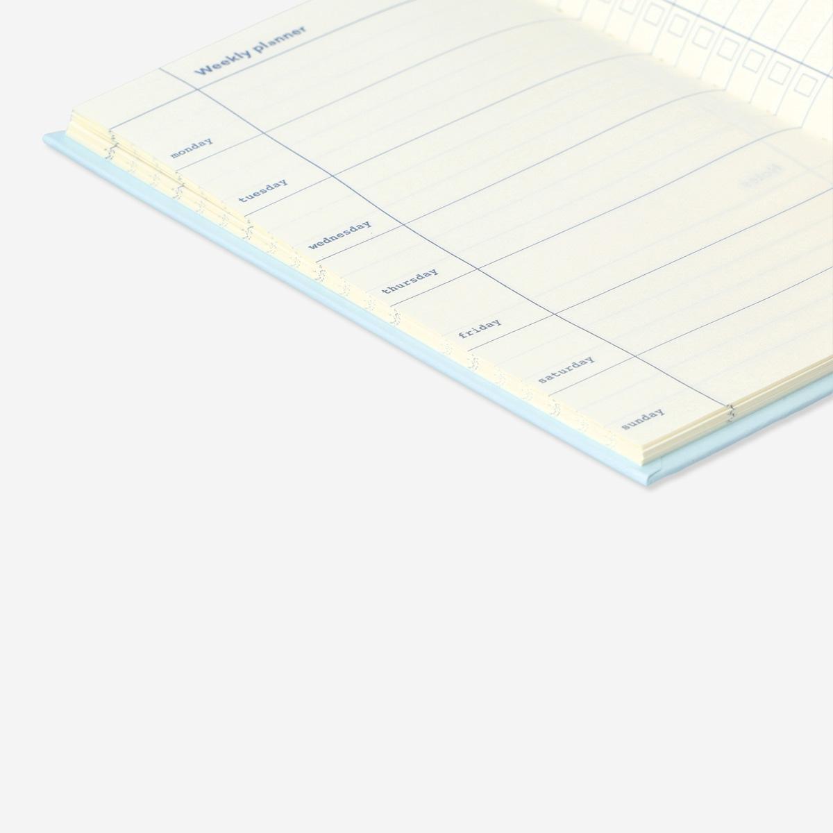 Blue Weekly Planner. A5
