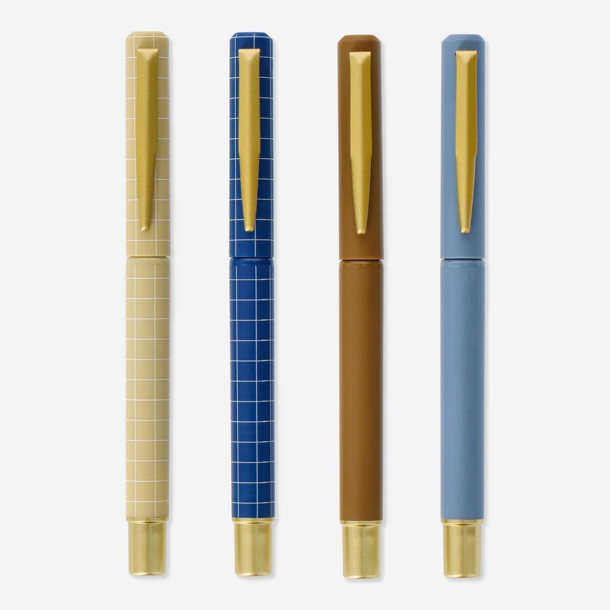 Multicolour Rollerball Pens. 4 Pcs