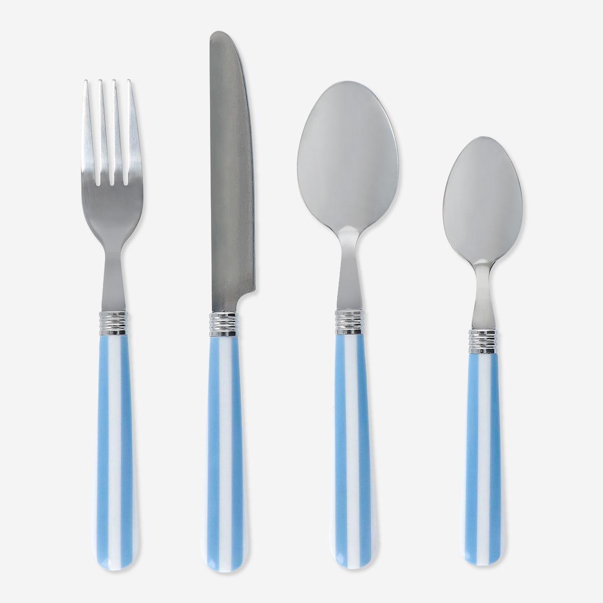 Silver cutlery set. 4 pcs