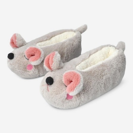 Grey mouse slippers, 36-37
