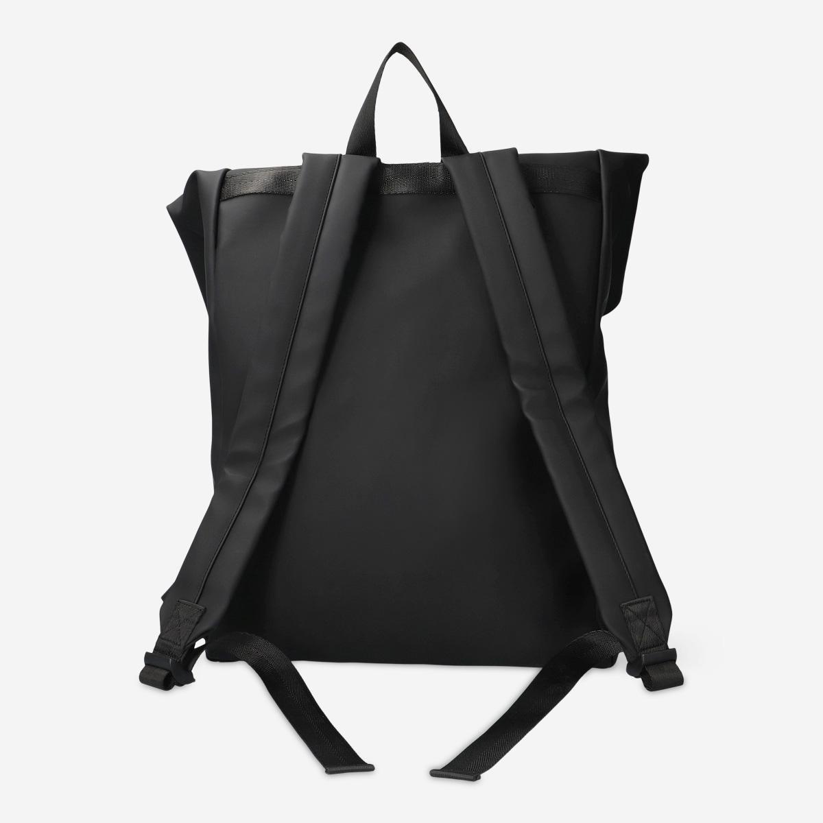 Black backpack. water-repellent