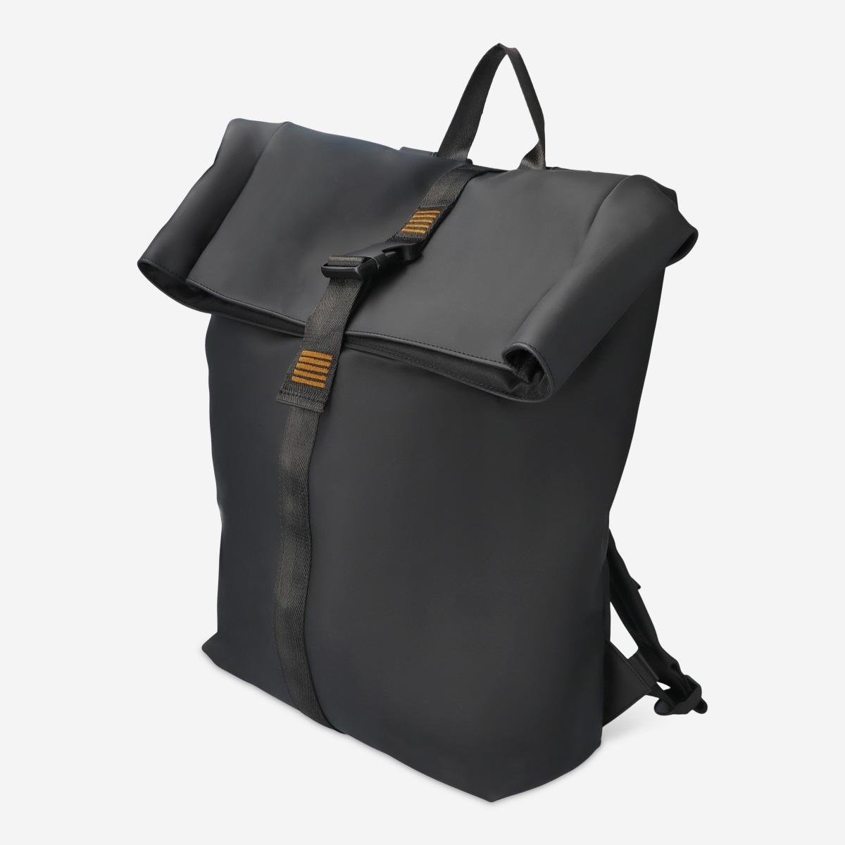 Black backpack. water-repellent