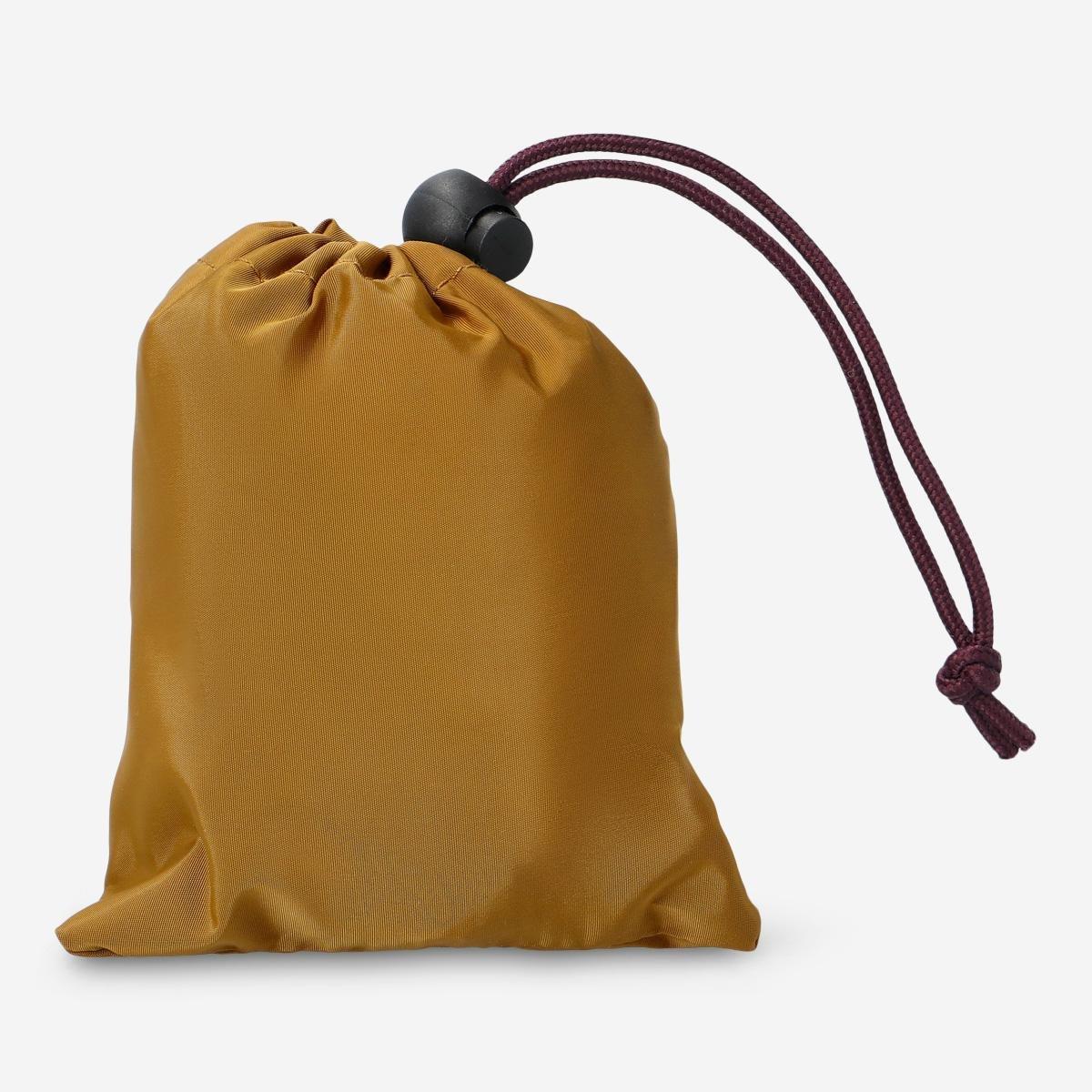 Brown backpack rain cover
