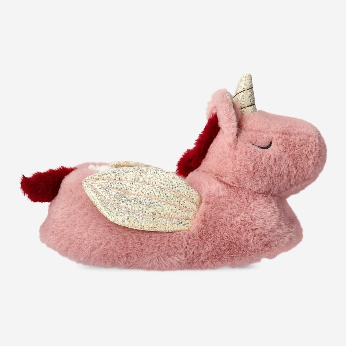 Pink unicorn Slippers. 34-35