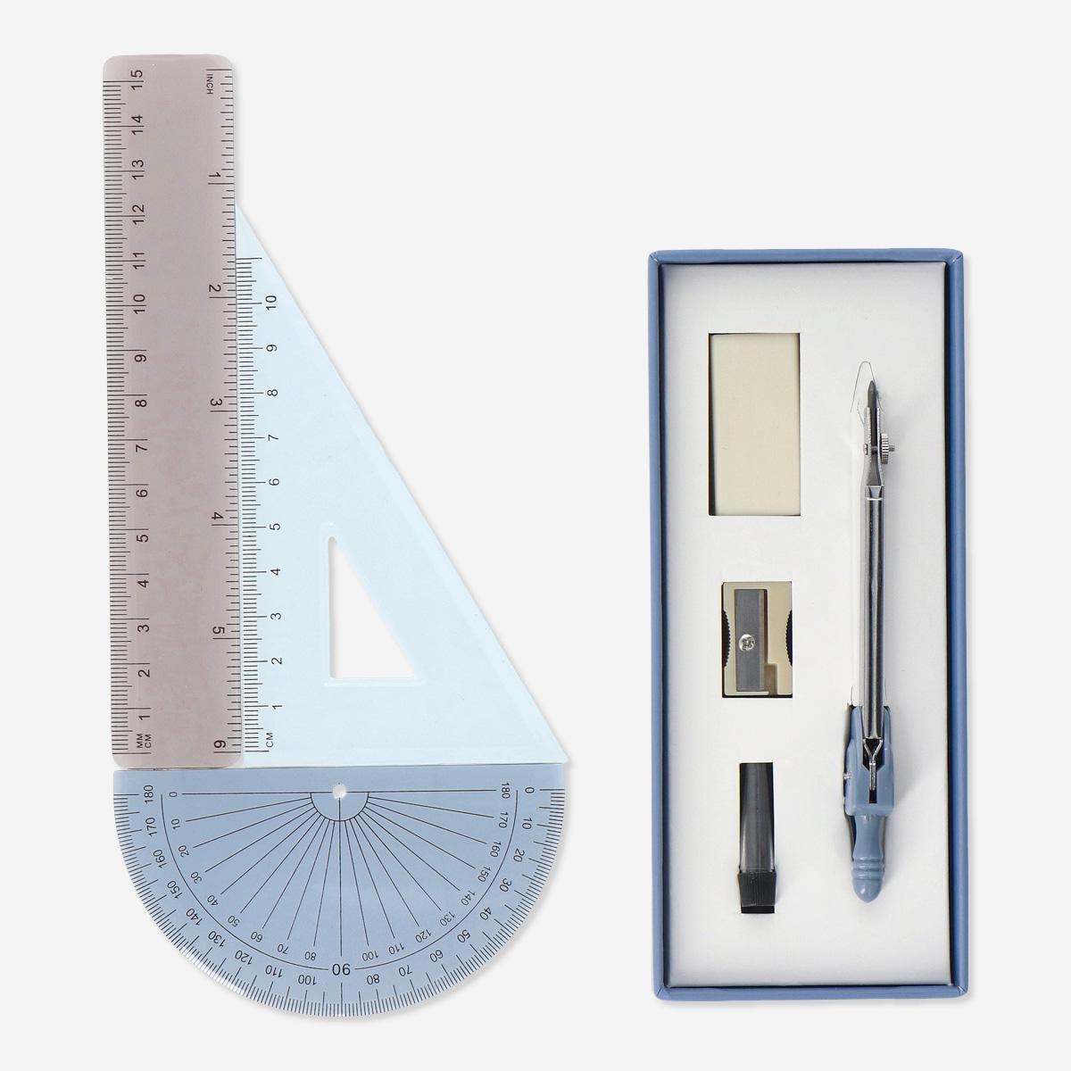 Multicolour geometry set