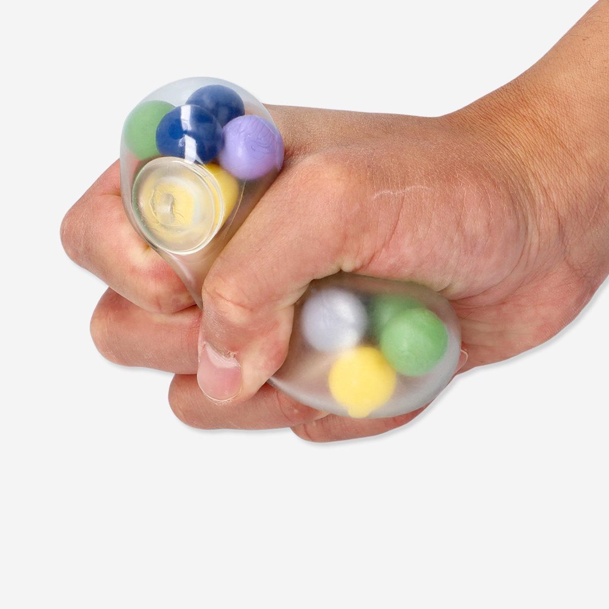 Multicolour squeeze-me ball
