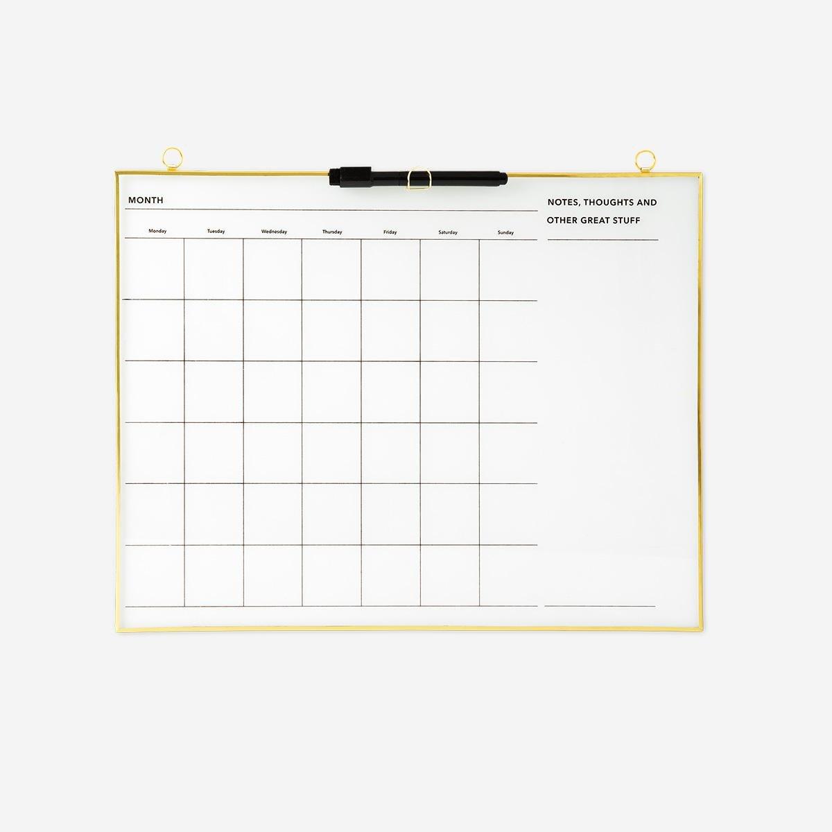 Multicolour planner board with marker