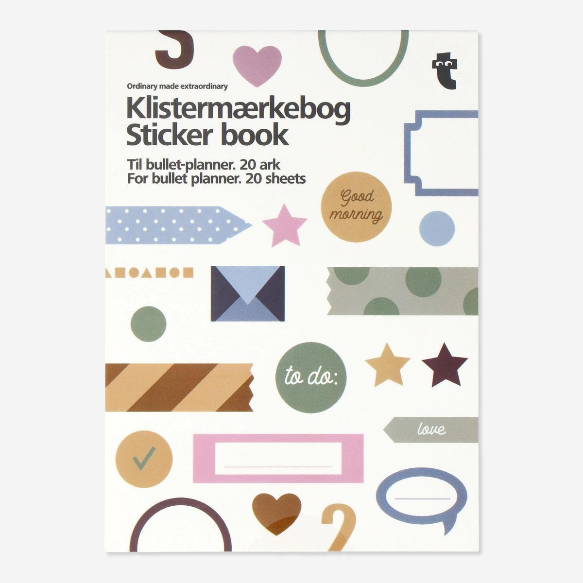 Multicolour sticker book. for bullet planner