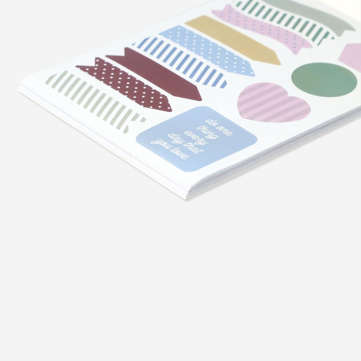 Multicolour sticker book. for bullet planner