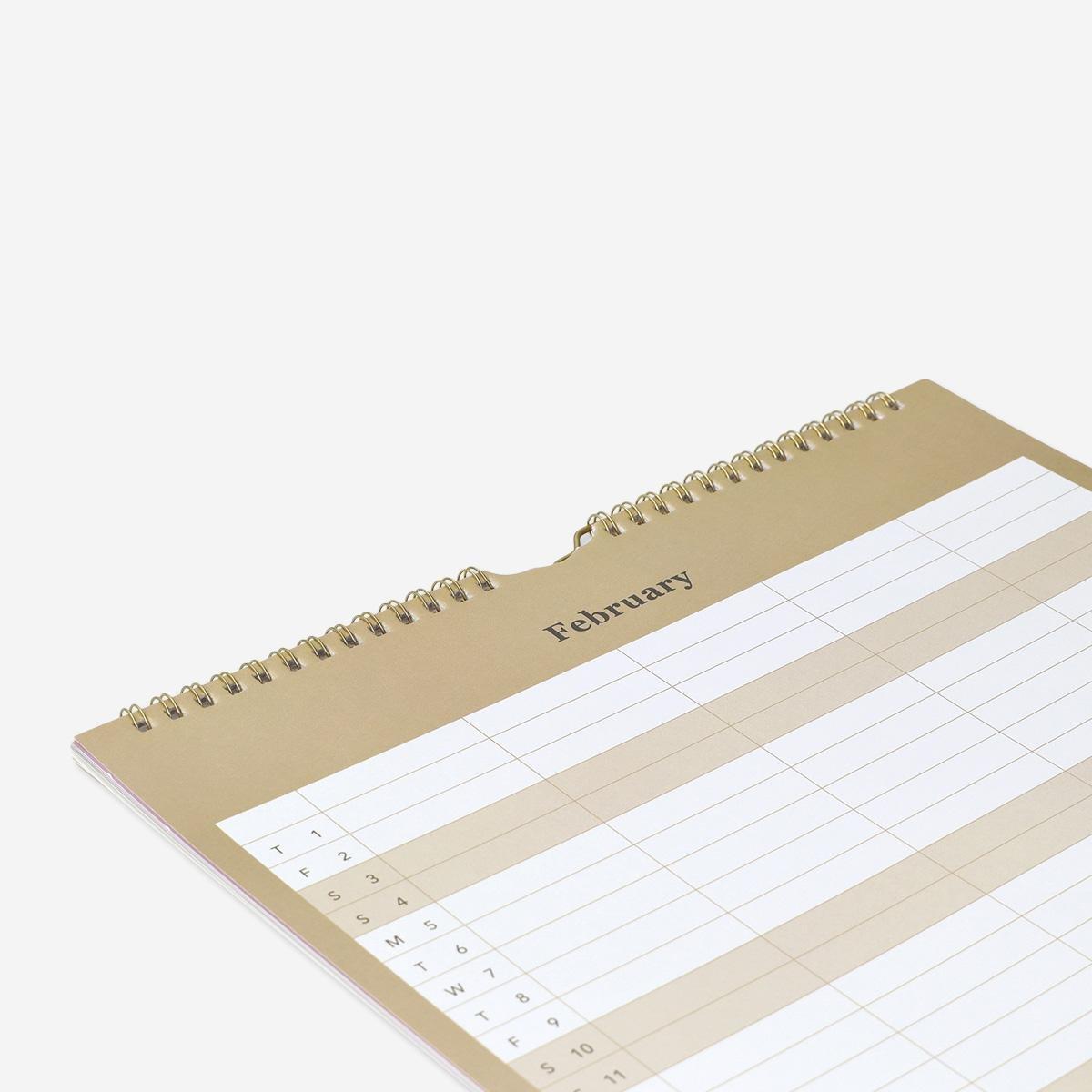 Multicolour family planner. for hanging