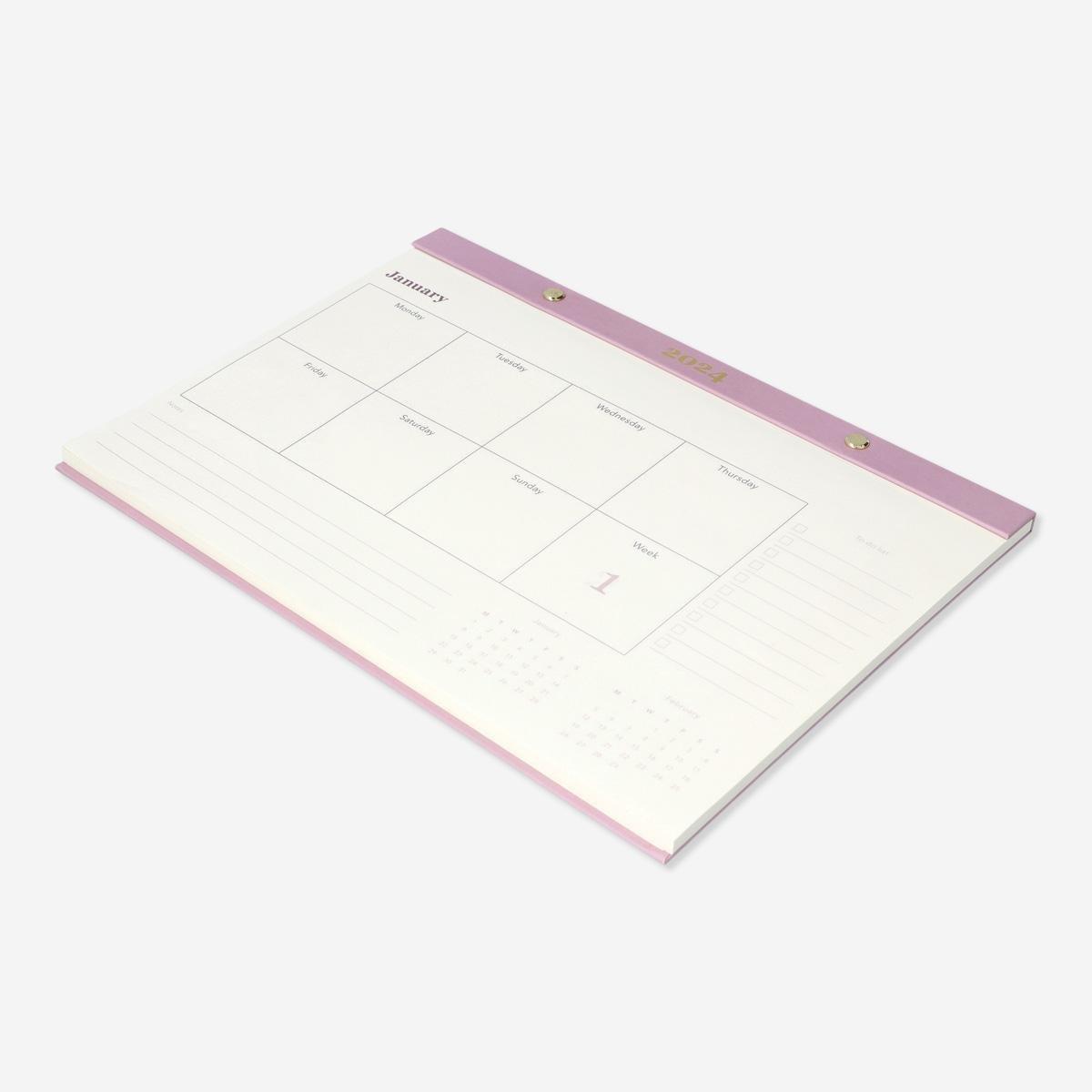 White weekly planner