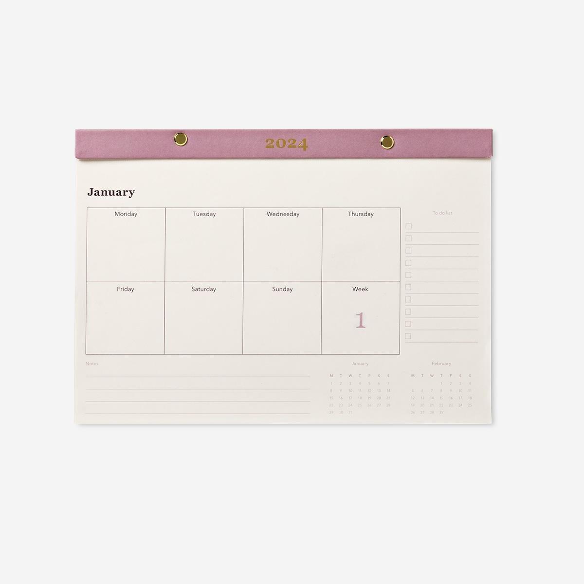 White weekly planner