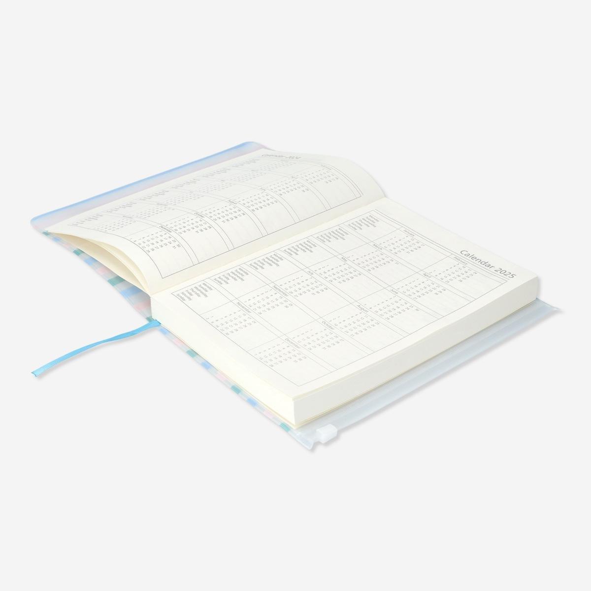Multicolour daily diary. a5