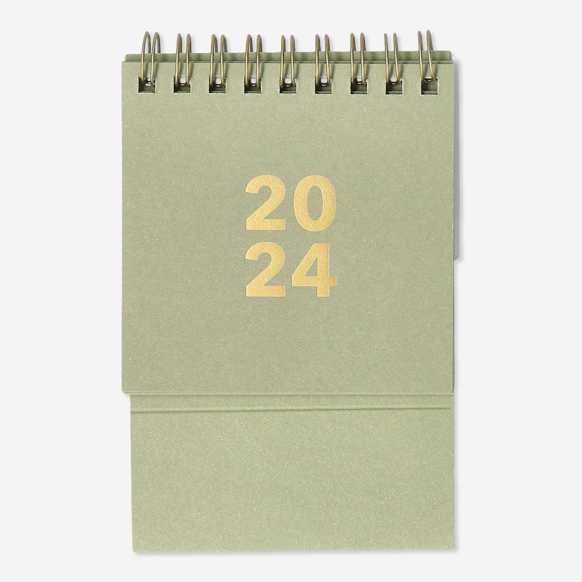 Green desk calendar. small