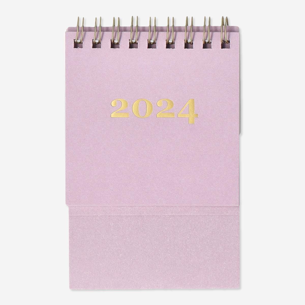 Purple desk calendar. small