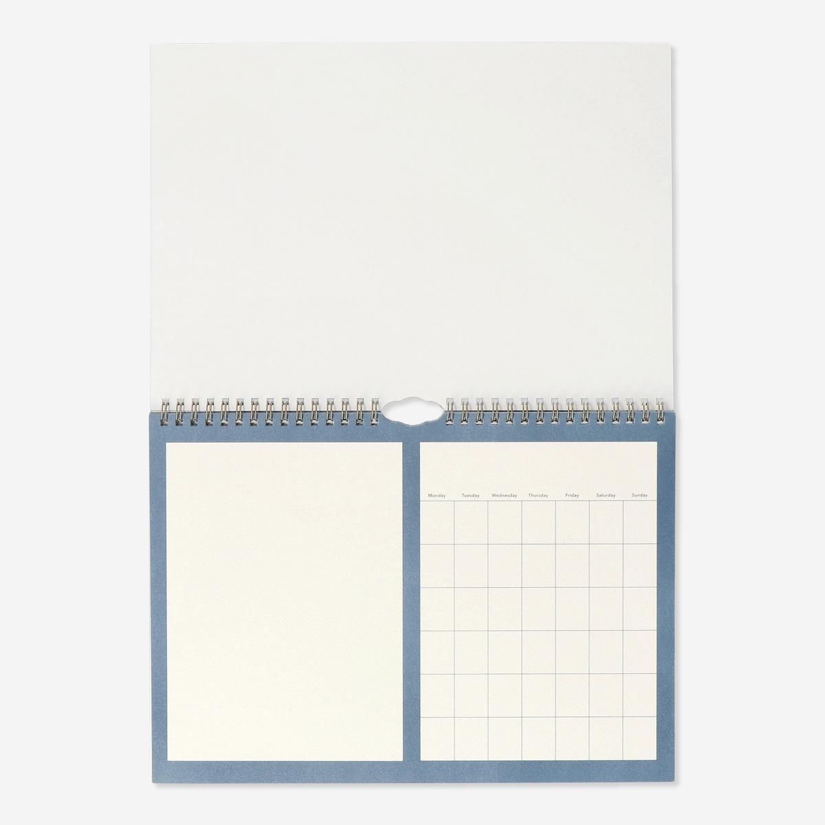 Multicolour monthly calendar