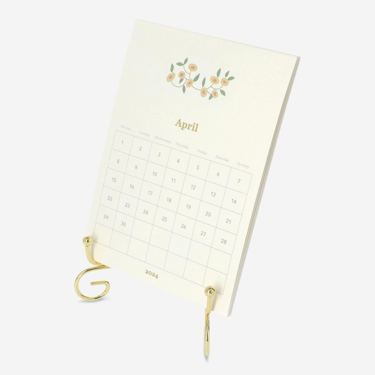 Multicolour desk calendar