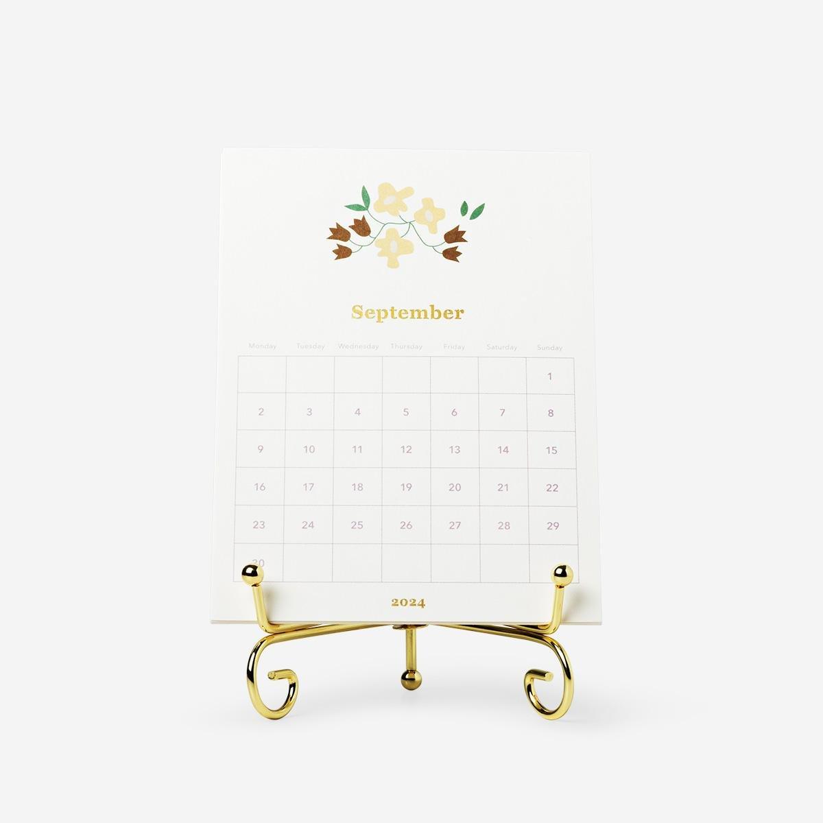 Multicolour desk calendar