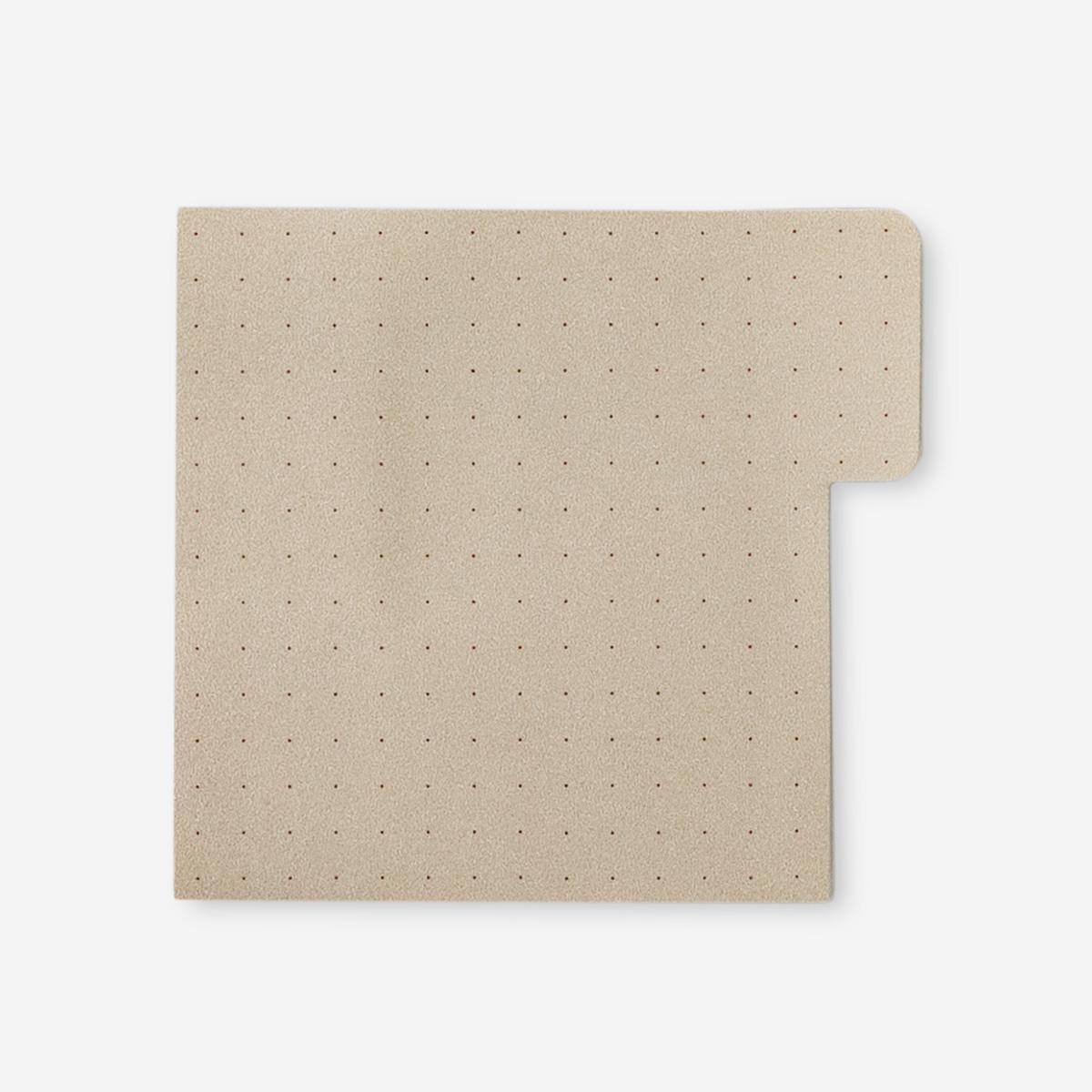 Beige sticky memos