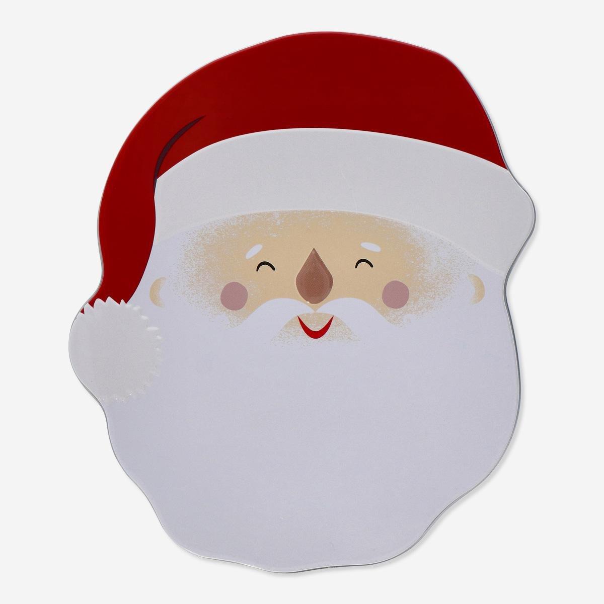 Multicolour Santas Face Cake Tin