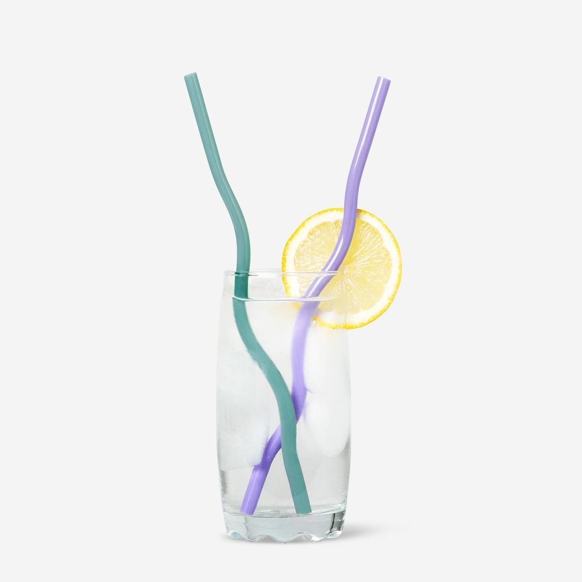 Multicolour Reusable Straws. 12 Pcs