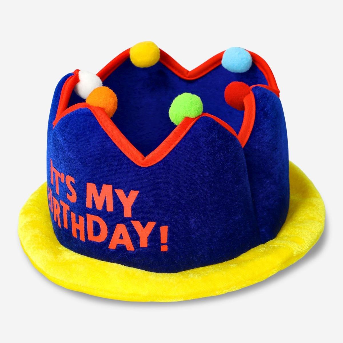 Multicolour Birthday Crown. Adults