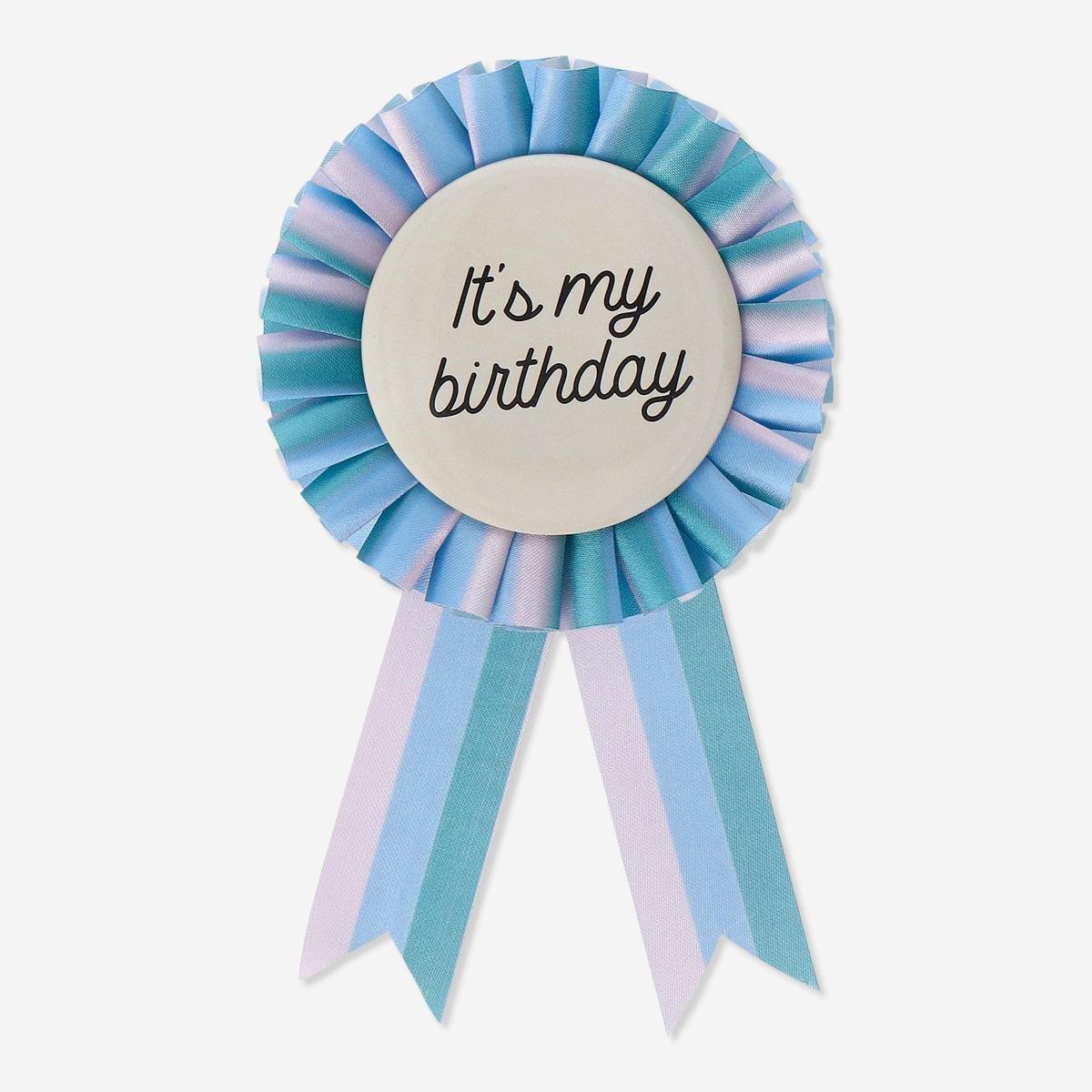 Multicolour birthday badge