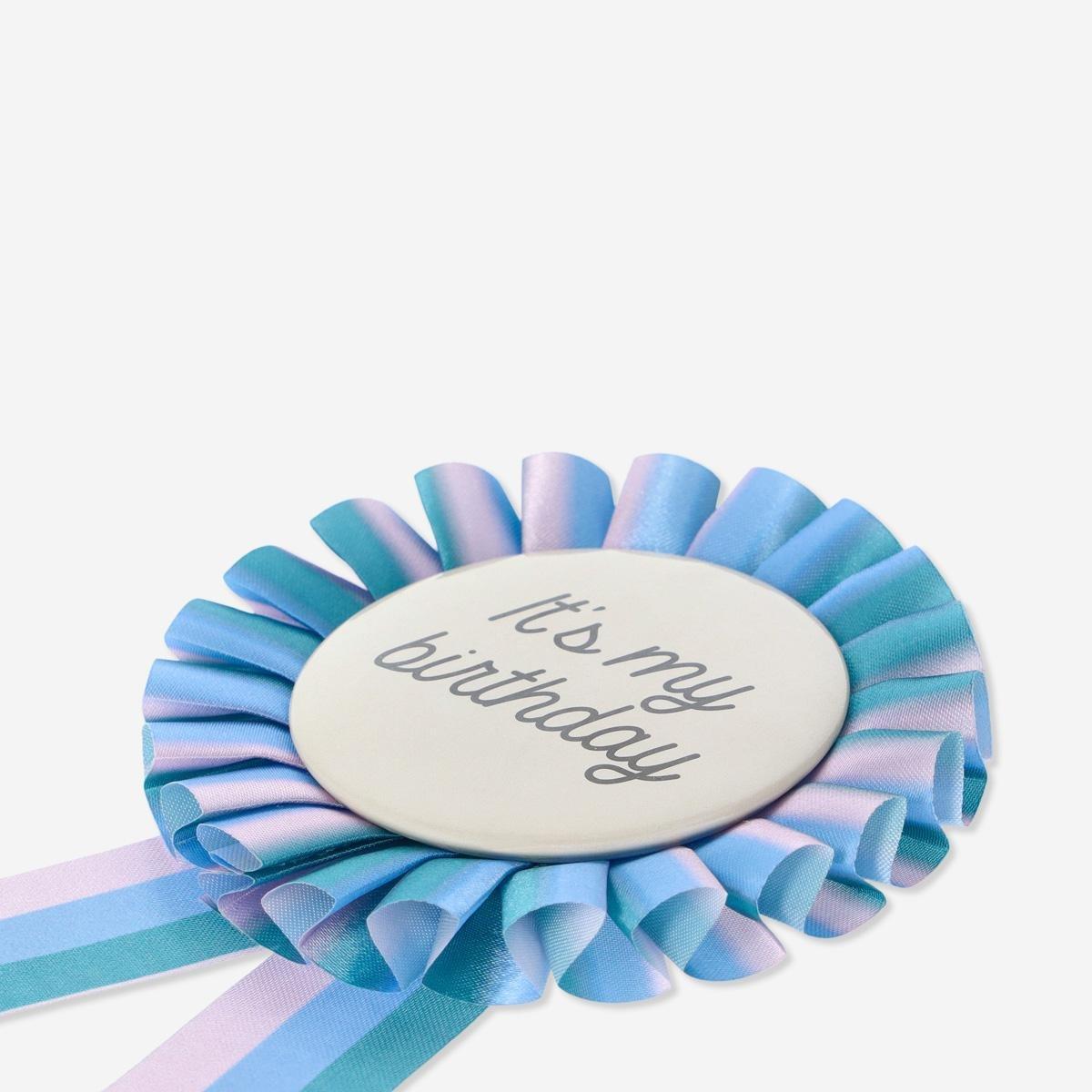 Multicolour birthday badge