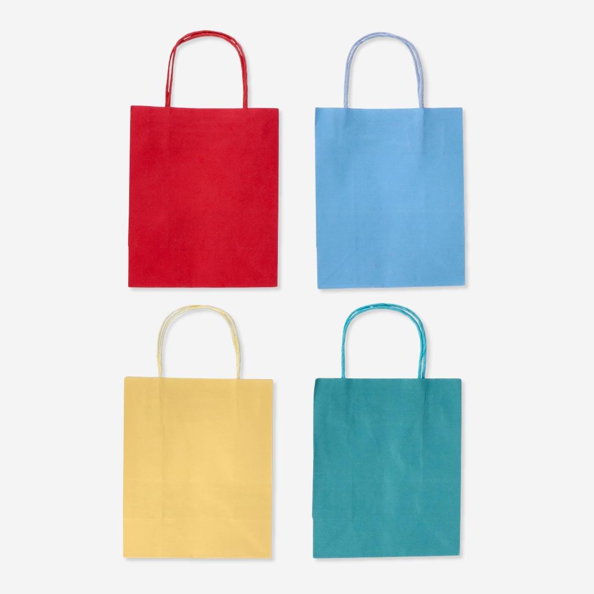 Multicolour gift bags. 4 pcs