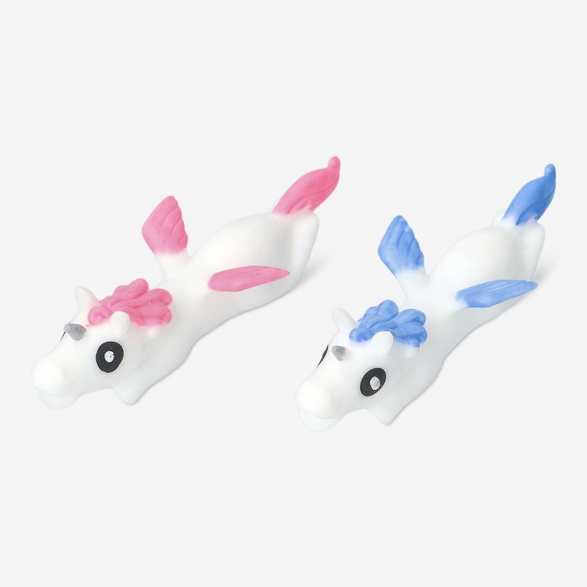 White shooting unicorns. 2 pcs
