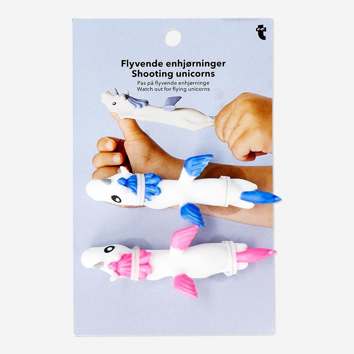 White shooting unicorns. 2 pcs
