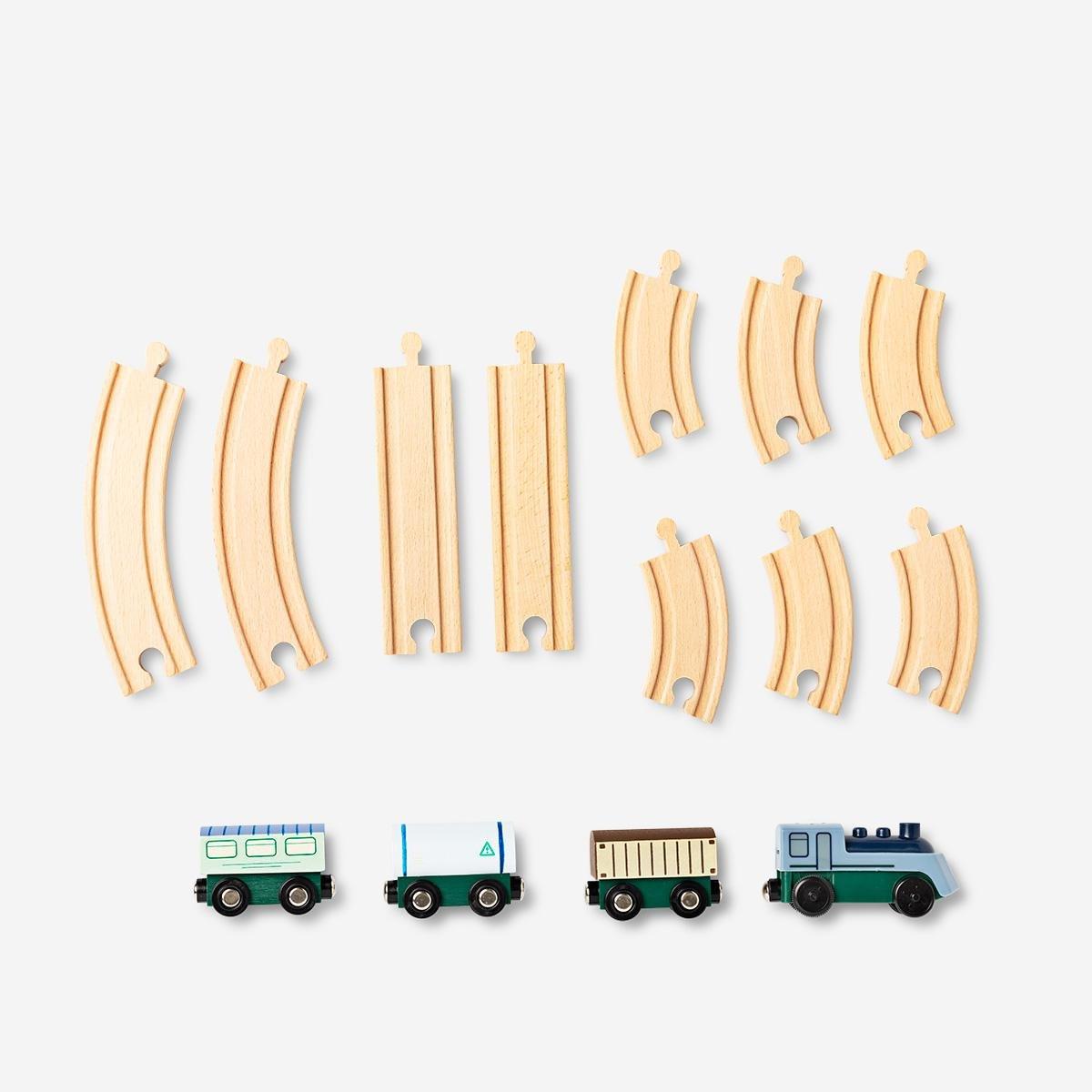Browen wooden train set