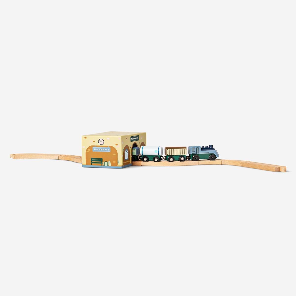 Browen wooden train set