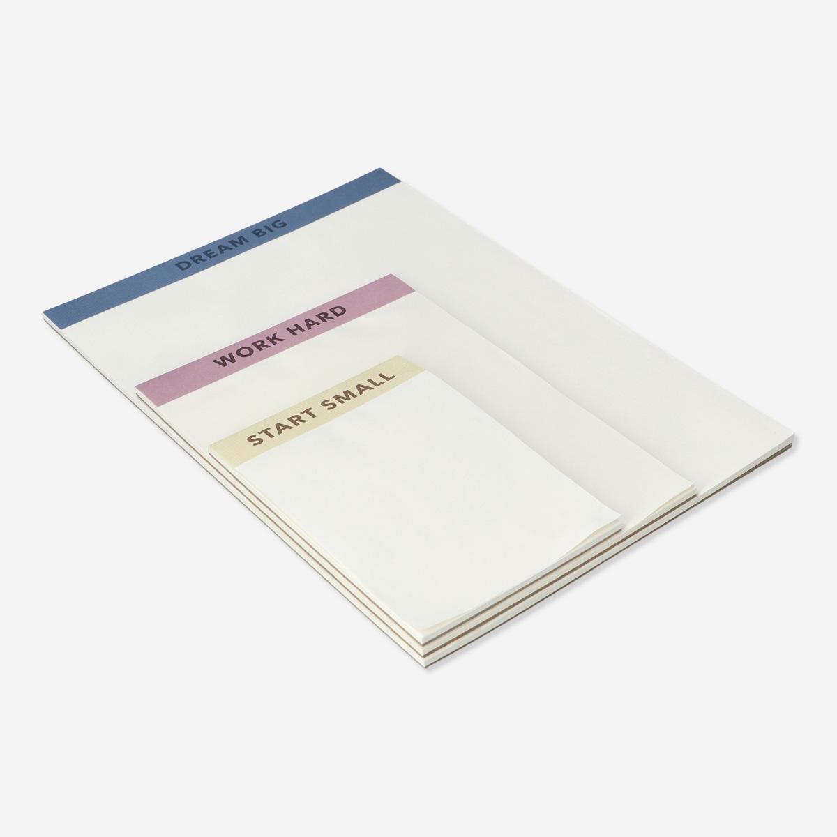 Multicolour notepads. 3 pcs