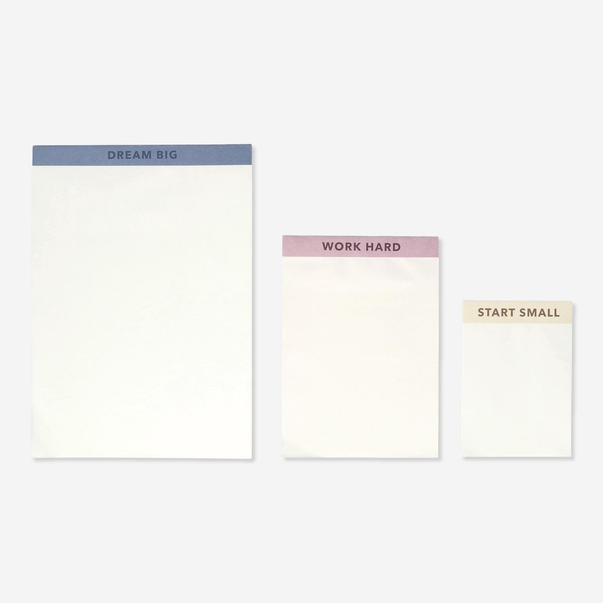 Multicolour notepads. 3 pcs