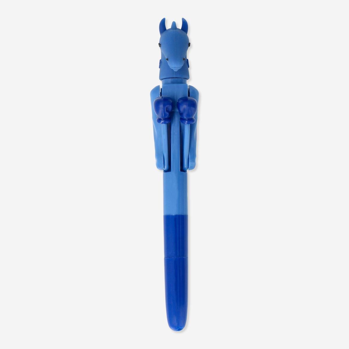 Blue boxing ballpoint pen