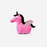 Pink walking unicorn