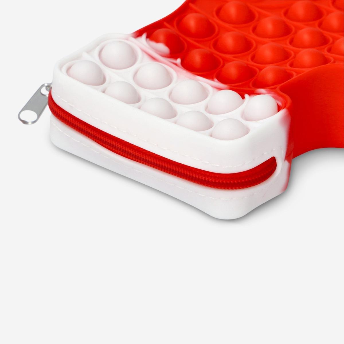 Red purse. push me