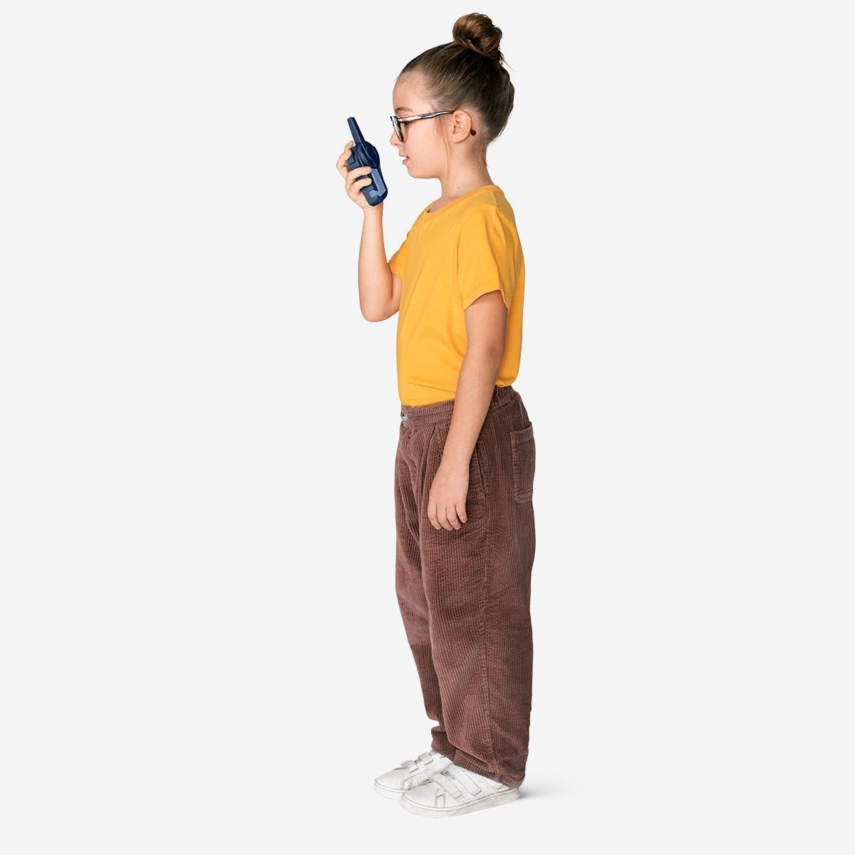 Blue walkie-talkie set with clip