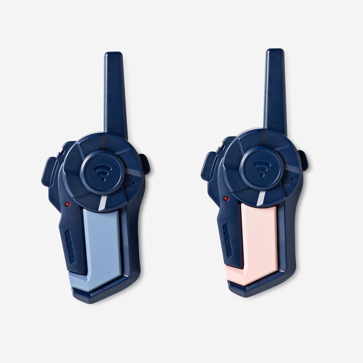 Blue walkie-talkie set with clip