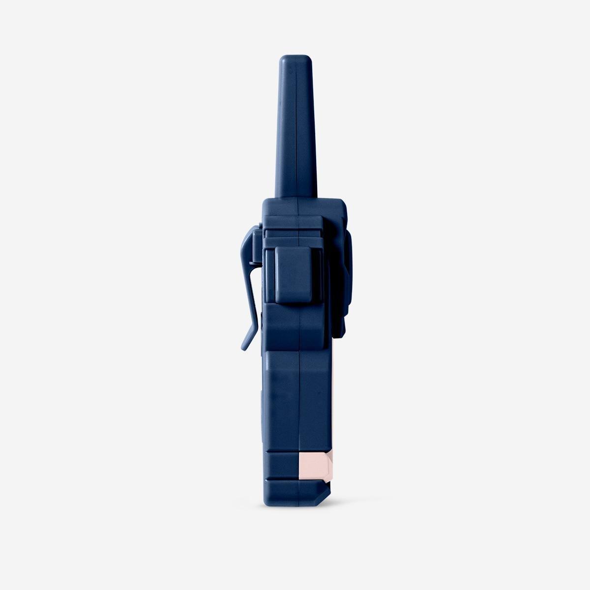 Blue walkie-talkie set with clip