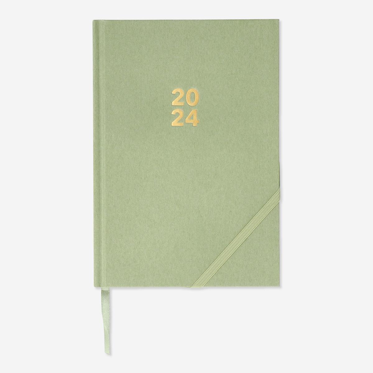 Green daily diary. a5