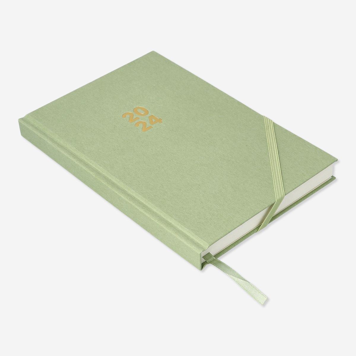 Green daily diary. a5