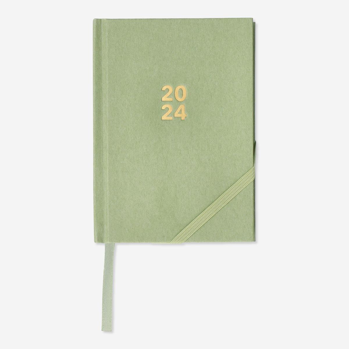 Green daily diary. a6