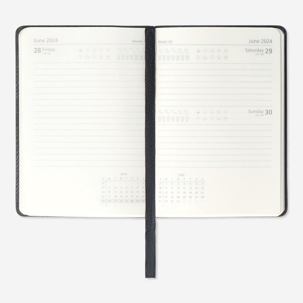 Blue daily diary. a6