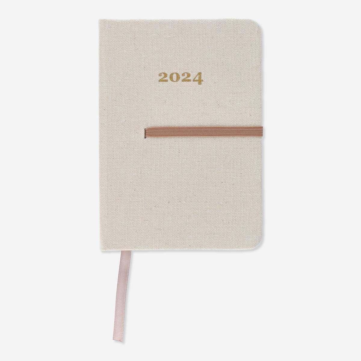 Beige weekly diary. a6
