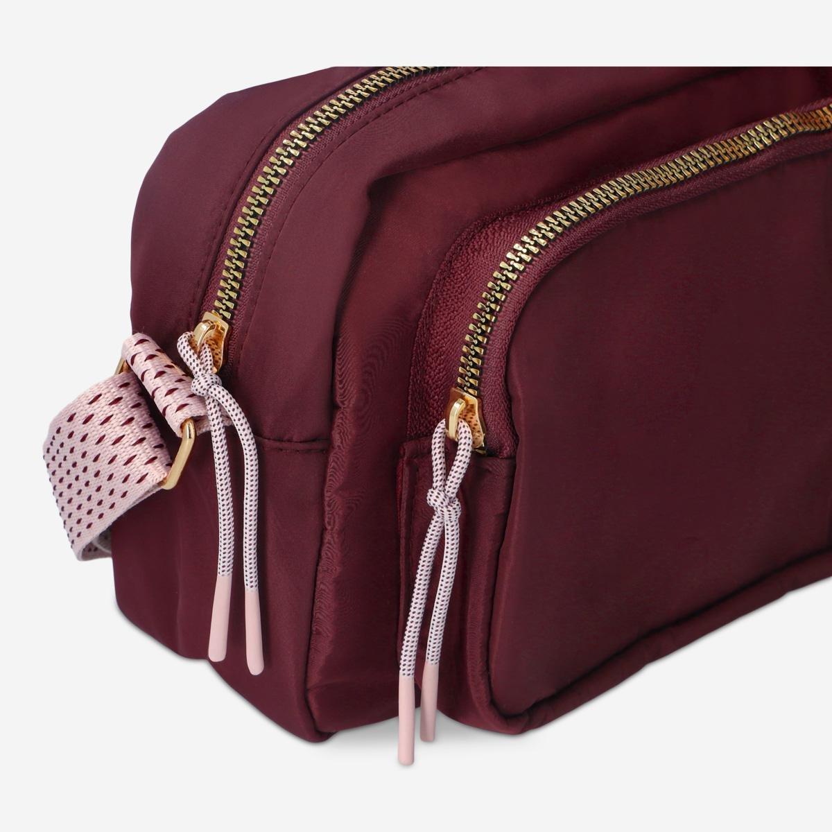 Red shoulder bag